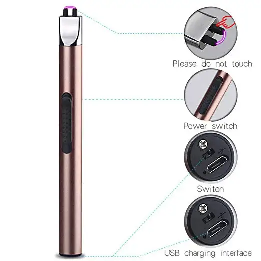 2019 Hot Selling Slim Usb Lighter Personalized Flameless