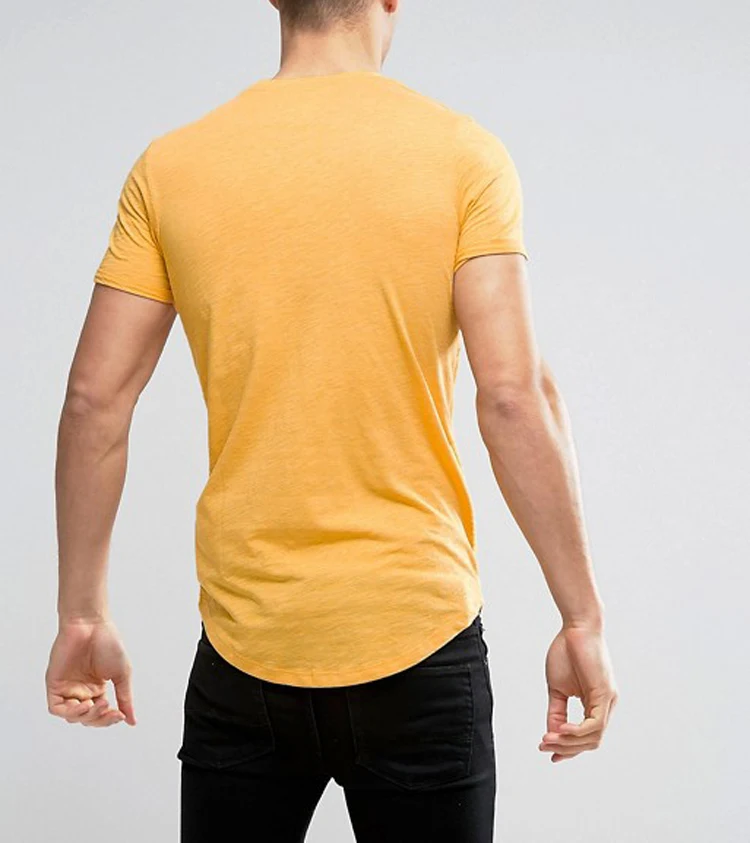 crew curved hem shirts