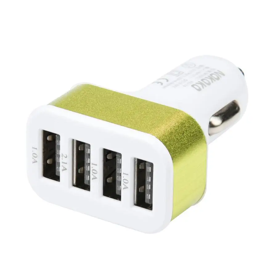 Factory Price Universal Portable 5V 5.1A 4 Multi Usb Ports Smart Car Charger For Iphone 5s 6s 8x