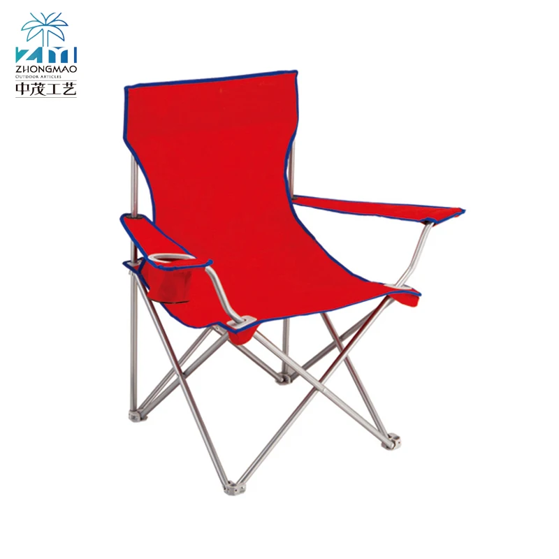 Red Outdoor Fishing Folding Beach Children Camping Chair With Cup Holder Metal Steel Buy