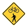 Route Road Street Name Printed Warning Road Sign
