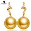 [YS] Fashion pearl earrings natural south sea pearl earrings stud
