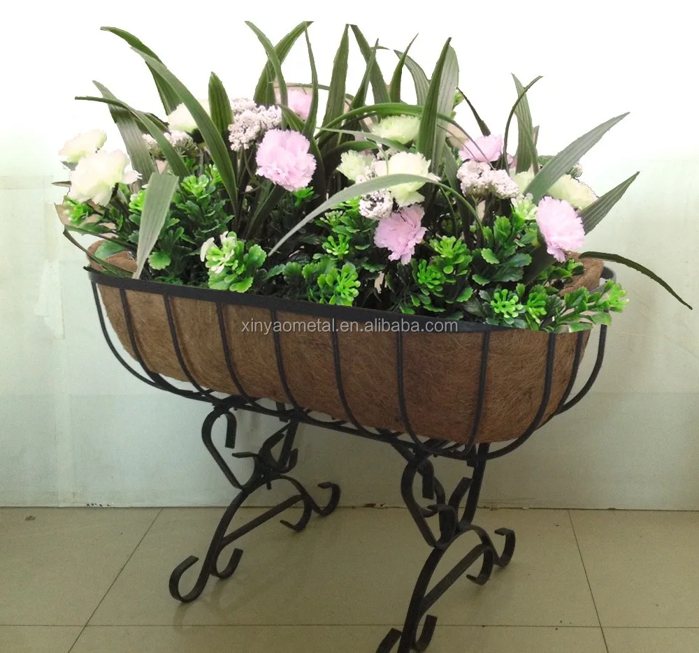 Cradle Planter Metal Planter With Coco Liner Garden Planter Garden Decoration Cp090001 Buy
