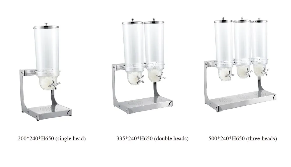 Commercial Plastic Food Dispenser Candy And Cereal Dispenser Bottle