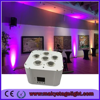 Mq G119 Wireless Led Uplighting Maky Smart Dj Lighting 6pcs 18w Battery Operated Light Flat Slim Par Can Mq G119 Wireless Led Uplighting Maky Smart Dj Lighting 6pcs 18w Battery Operated Light Flat Slim Par Can