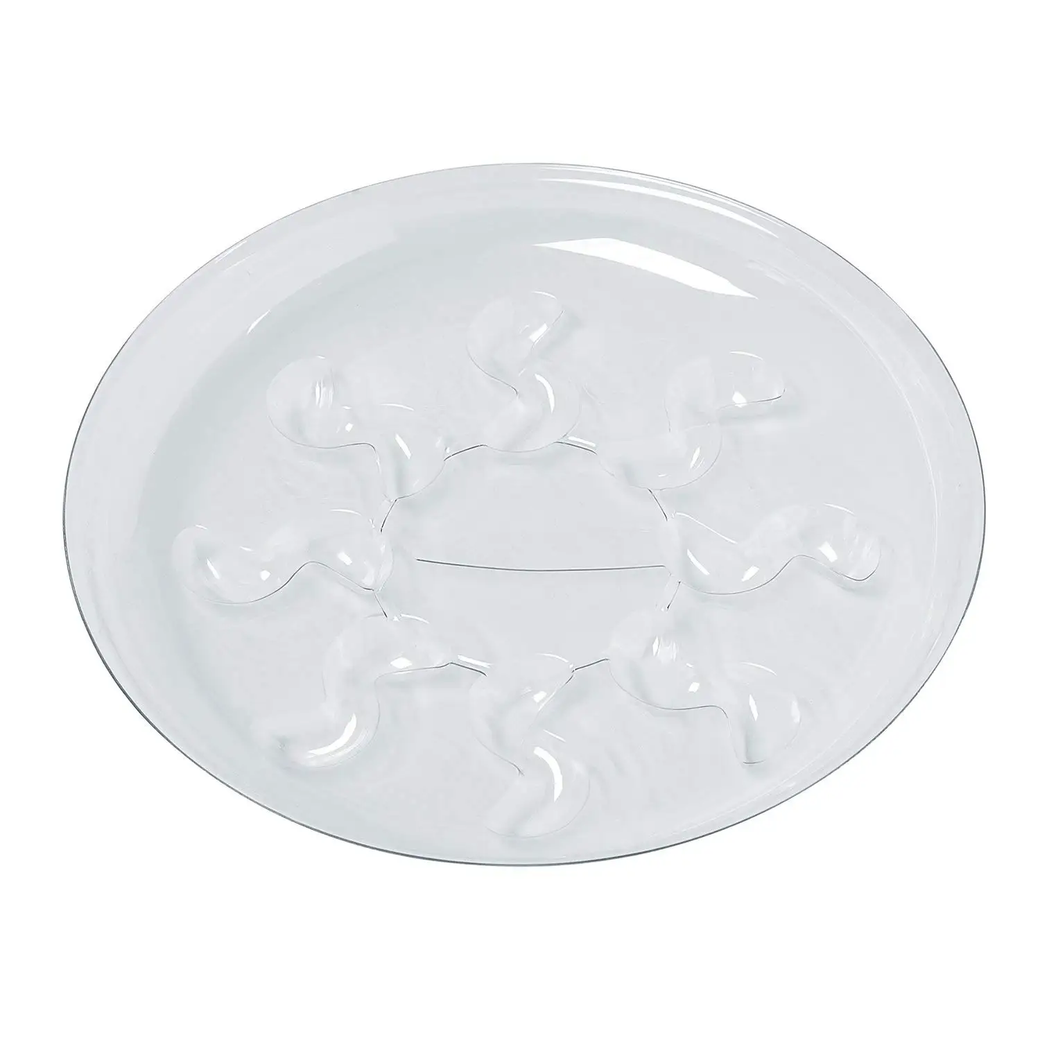 Buy 5 Pack of 10 inch, Heavy Duty Clear Plant Saucers