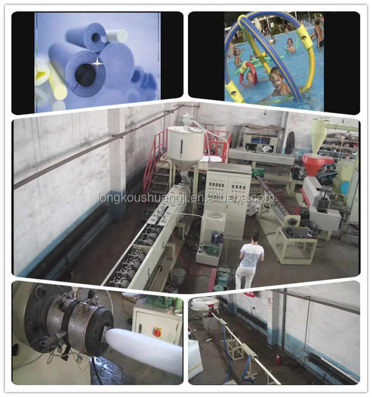 Hot sale pe foam pipe in air conditioning extrusion machine