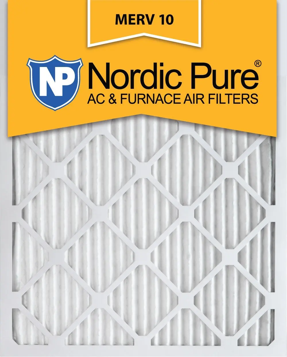 Nordic Pure 14x18x1 MERV 13 Pleated AC Furnace Air Filters 2 Pack