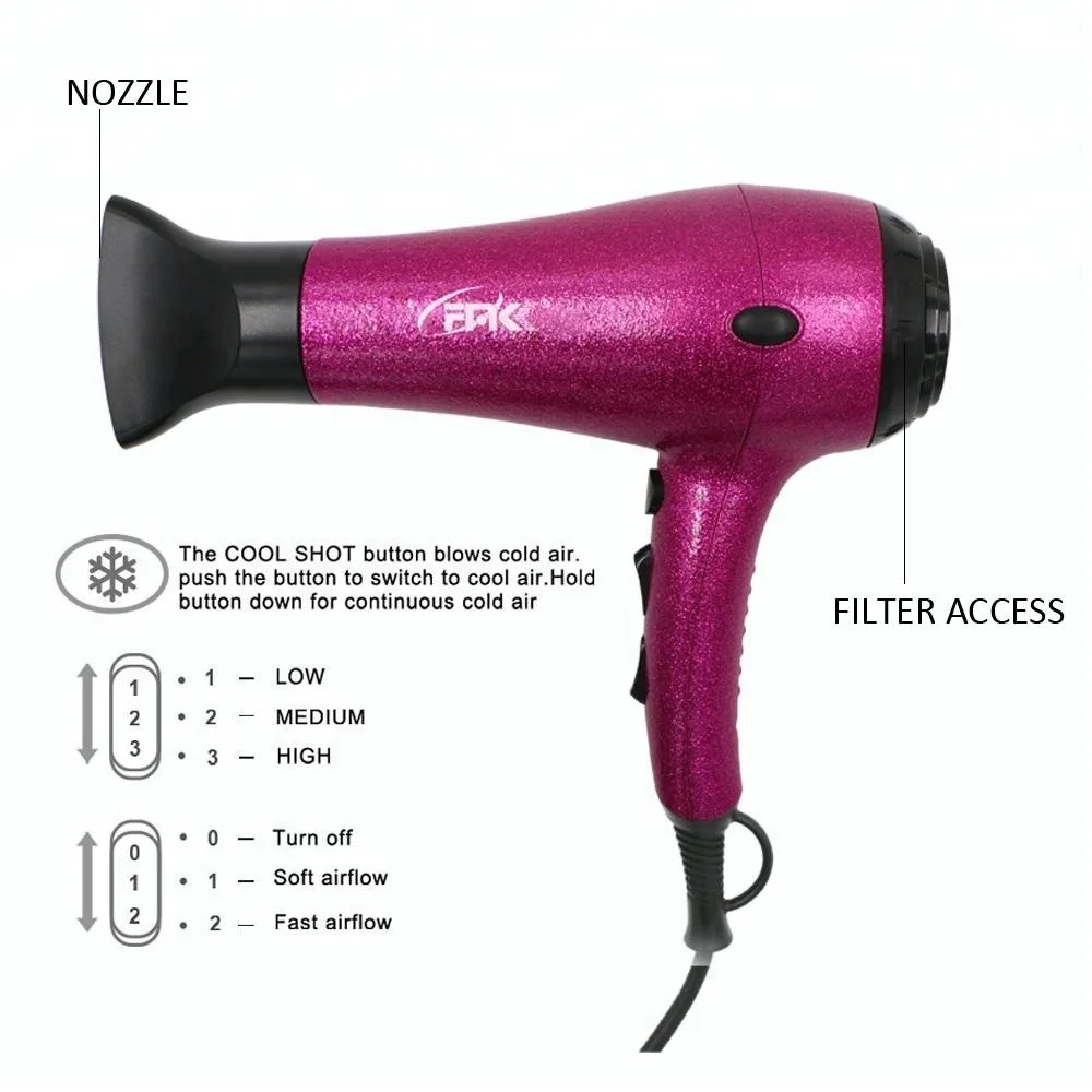 Best Selling Usa Ac Hair Styling Blower Ions Frizz Free Hairdryer With ...