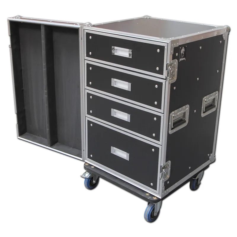 4/6 Drawer Flight Case With Wheels - Buy Case,Flight Case,Drawer Flight ...