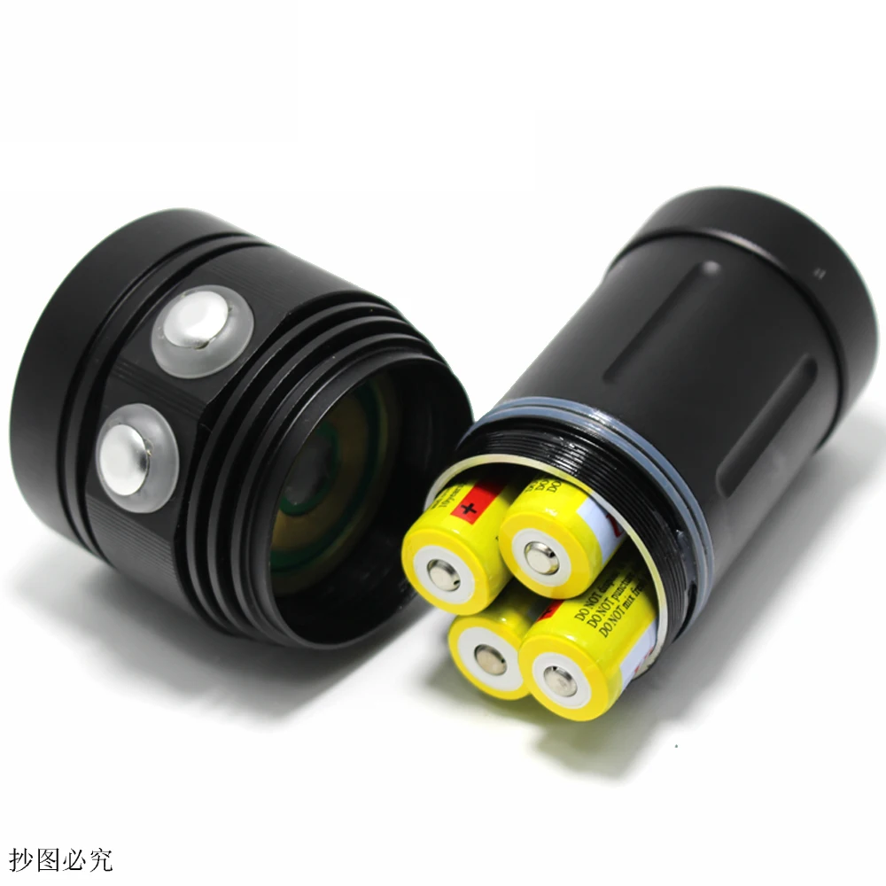 Branca + 4x Lúmen Subaquático Caça Mergulho Lanterna 10 * Xm-l2 Luz Vermelha 4x uv Led Fotografia Tocha Lâmpada 8000 200m 9 High Quality Luzes e Iluminação