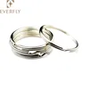 25mm 28mm 30mm 32mm Round nickel metal split key ring