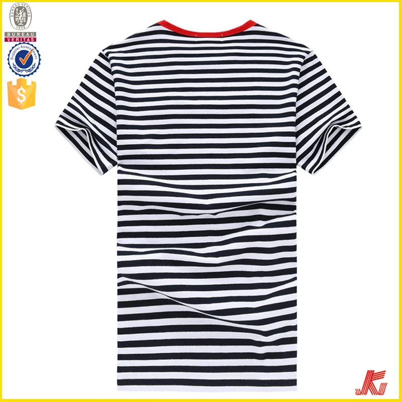 Bulk Striped T-shirt Blank Striped Wholesale T-shirt - Buy Striped ...