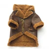 Amazon Hot Sell New Style Leather Dog Jacket Clothes,Pet Coats Apparel Winter Cheep Dog Pet Clothes For Small Dog Pet