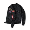 Mens Hip Hop Jacket Air Sky Flight Patch Custom Embroidery Machine Slim Fit Bomber Patches For Jackets