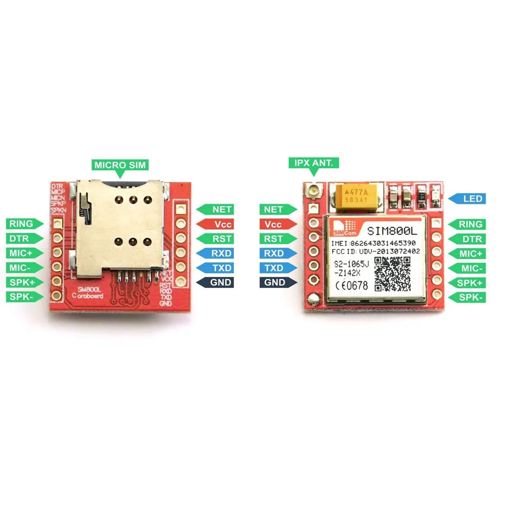 Sim800c схема модуля