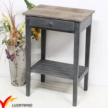 Distressed Wood One Drawer French Style Small Bedside Tables Buy