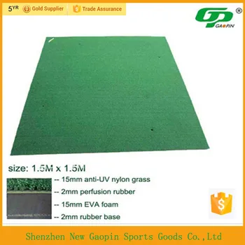 Anti Slip Base Synthetic Grass Golf Swing Mat Used Golf Mats Mini