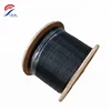 Black PU Coated 6mm Gym Wire Ropes Accessory with Fitness Equipment