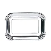 Classical Hot Sell Disposable 400 gsm 10.5 inch Rectangle Silver Foil Paper Plates