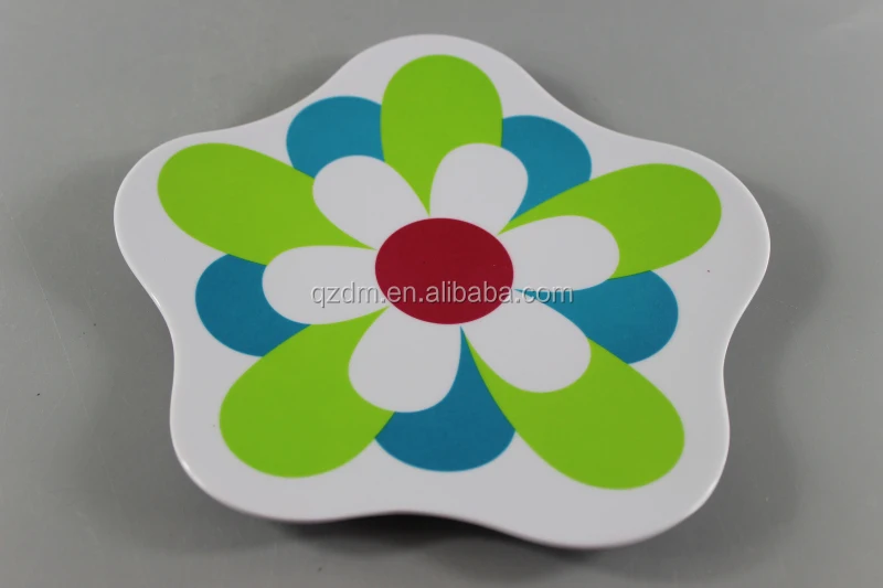 Flower Shaped Melamine Dinner Plate