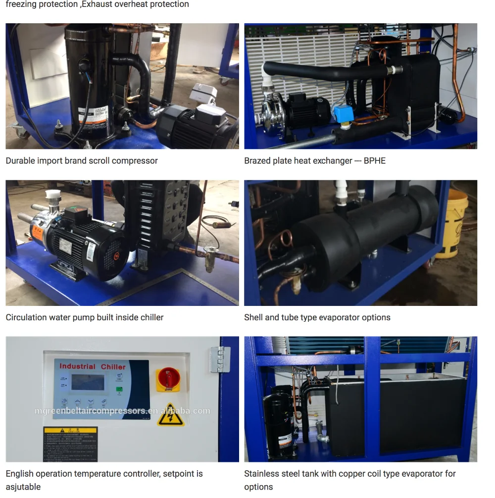 13kw Compressor Power Chocolate Moulds Square Cooling Chiller