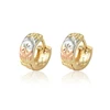Wholesale cheap multi-color hoop earrings, fashion jewelry ring type earrings,cheap flower printed huggies Earrings