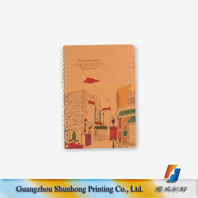 High Quality Custom Glossy Lamination Paper Notebook For Easy To