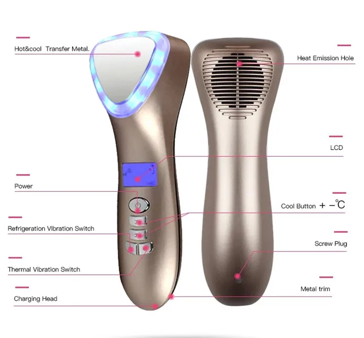 Hot&cool Skin Care Device For Face Body Massage Facial Instrument Tools