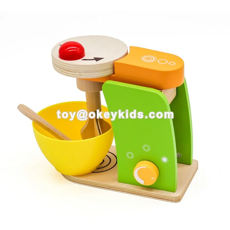 Big Sale Kids Pretend Wooden Stand Mixer Toy With Rotated Whisk W10d209 Buy Mixer Toy,Stand