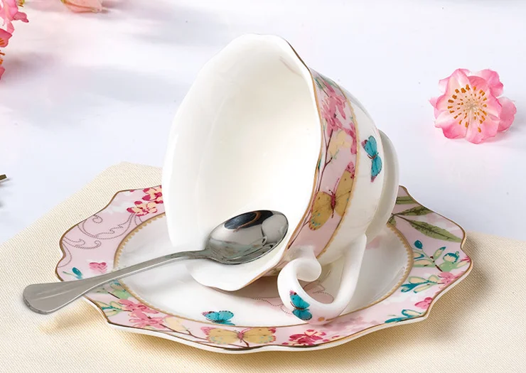 Best tea set coffee/tea cup and saucer with spoon manufacture