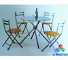 Chinese kitchen restaurant cafe office small round kitchen table folding table set