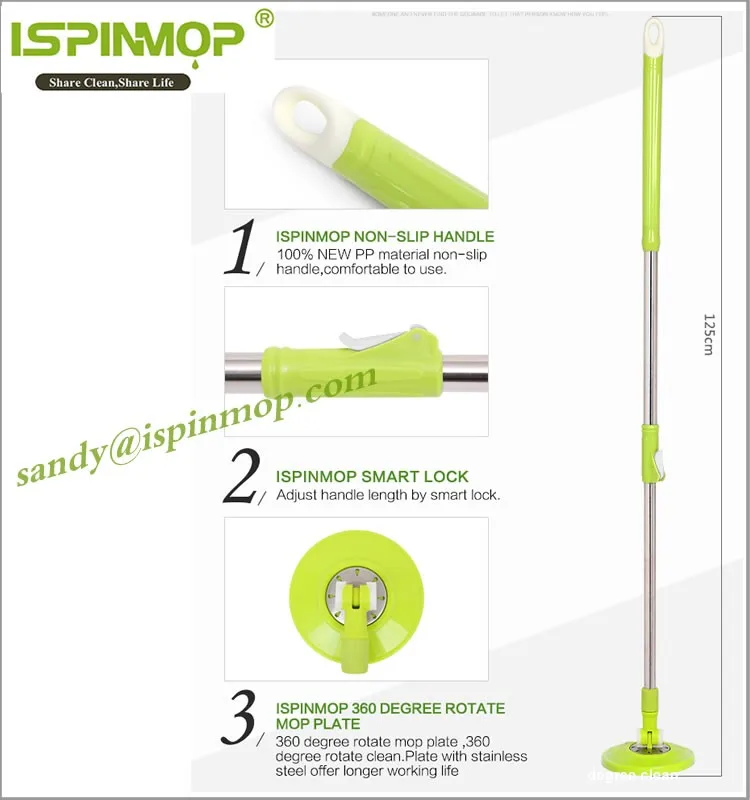 Ispinmop 360 Magic Mop Parts Mop Handle Buy Mop Parts,Mop Handle