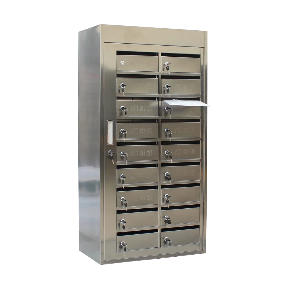 Welded Steel American Letter Box Residential Apartment Locking Cluster