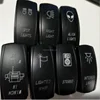 Auto Truck Boat Marine RV Off Road Rocker Switch Waterproof Black ON-OFF DC 20A/12V 5pin SPST Toggle Rocker Switch