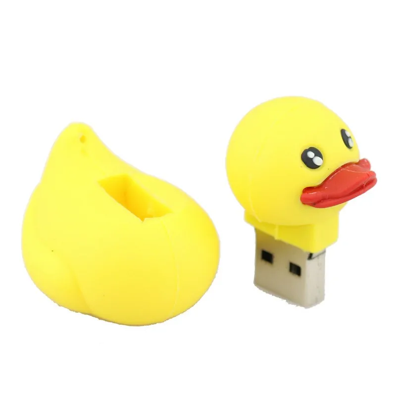 2016 Animal Rubber Duck Usb 2.0 Flash Memory Stick Pen Drive Pendrives