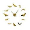 Vampire Bats Large Luxury Wall Clock Modern Design 3D DIY Frameless Giant Mirror Effect Big Giant Wall Clock Creative Home Decor