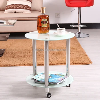 Small Round Aluminium Movable Gl Coffee Table Small Round Aluminium Movable Gl Coffee Table