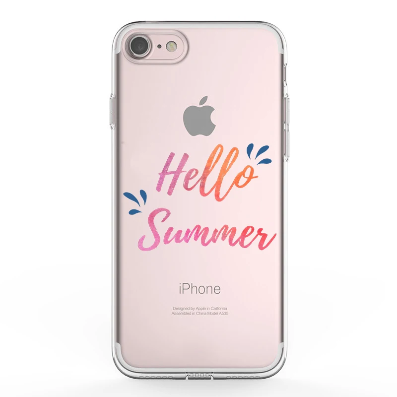 For Apple Iphone Uv Printing Transparent Crystal Tpu Soft Case Custom