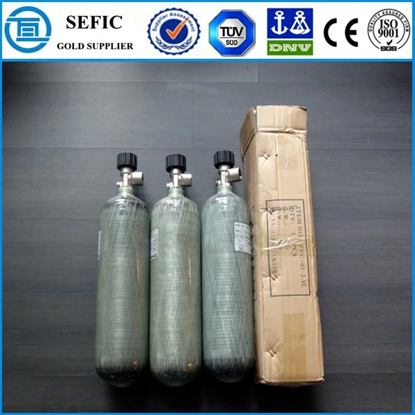 En Iso7866 Portable Aluminum Cylinder Small Compressed Air Cylinder