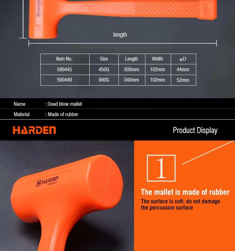 Harden 450g 900g Dead Blow Mallet For Heavy And Effective Blows Buy