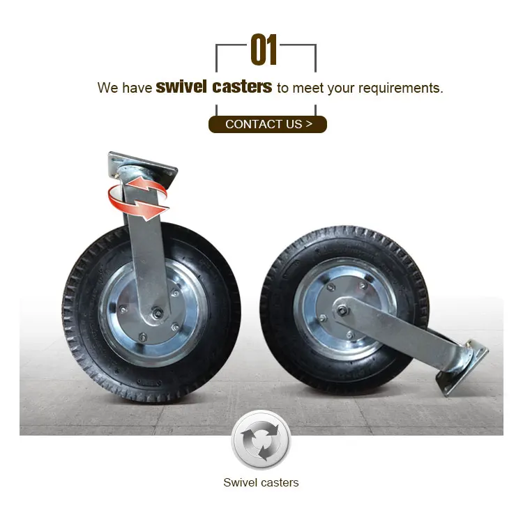 12 Inch 180kg Load Capacity Pneumatic Caster Wheels For Sale Buy
