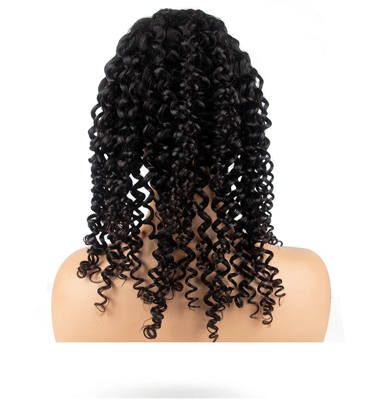 100% 处女人发 13x4 13x6 前蕾丝 jerry curl 为黑人女性编织假发