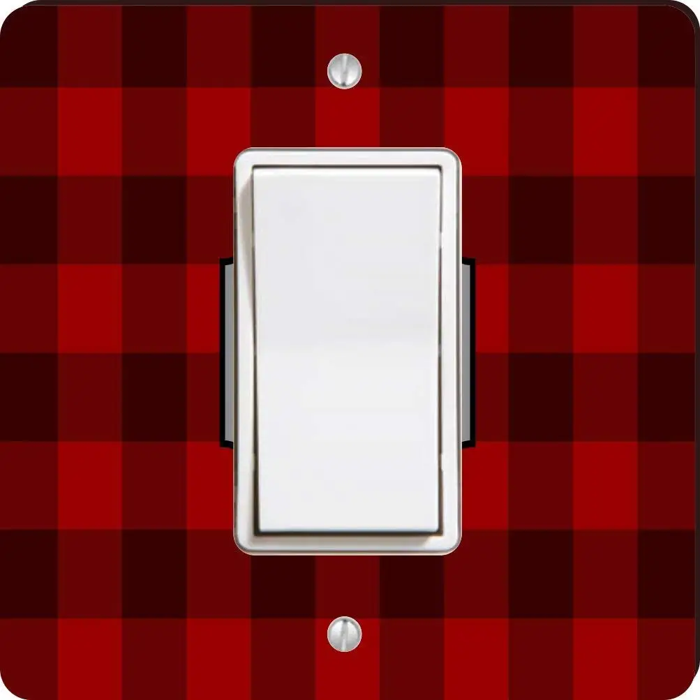 Red Light Switch Plate Find Deals On Get Quotations Rikki Knight 46063 Single Rocker Letter S Lumberjack Red Burgundy Plaid Monogrammed Design Light Switch