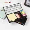 Progress Sticky Note and Page Marker Box Set - Inspirational Holder and Organizer of Self Stick Note Cards