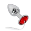 Rhinestone Massager Electric Shock Anal Plug Sex Toys Medical Themed Toys Electro Butt Plug for Men