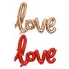 Hot Sell Wedding Party Decoration Foil Helium Red Letter Love Shape Rose Gold Love Balloon
