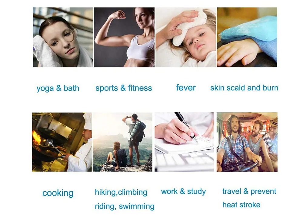 Glofit Portable Sports Workout Fitness Gym Yoga Pilates Travel Camping Ice Cool Towel Quick Dry Microfiber Cooling Towel