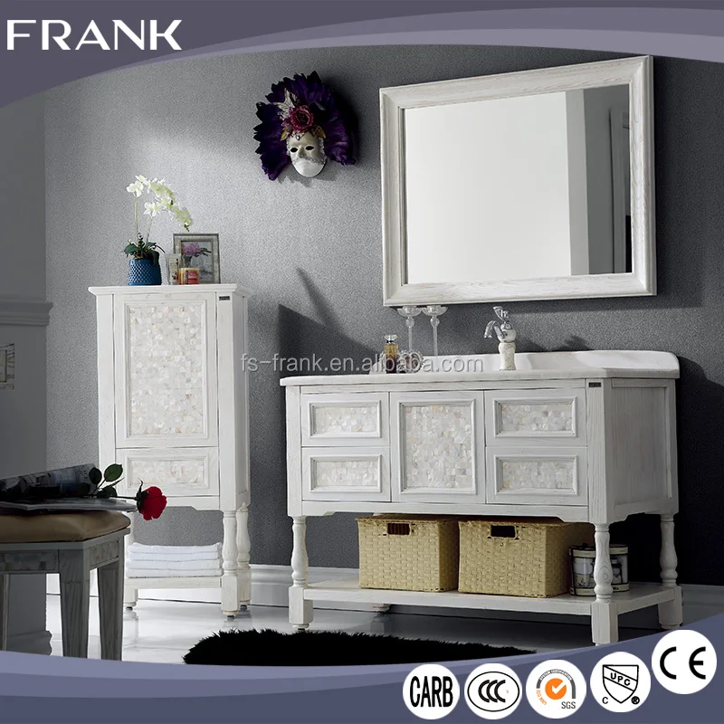 Vorgefertigten modernen bad möbel holz gewerbedoppelwaschbecken