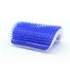 Cat Self Groomer Massage Brush Perfect Tool Wall Corner Comb Brush for Short Long Fur Cats with Catnip